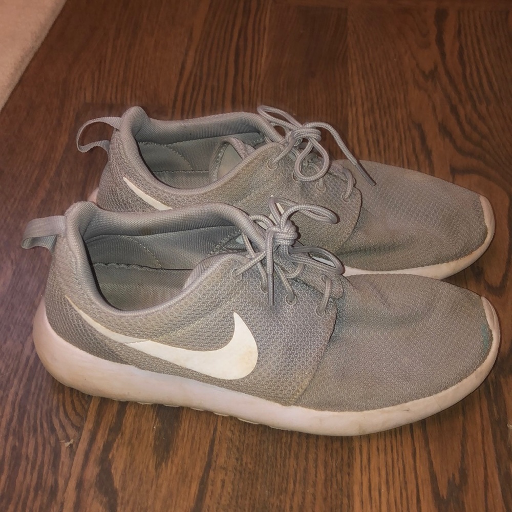 Grey Nike shoes